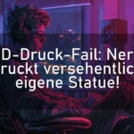 3D-Druck-Fail: Nerd druckt versehentlich eigene Statue!