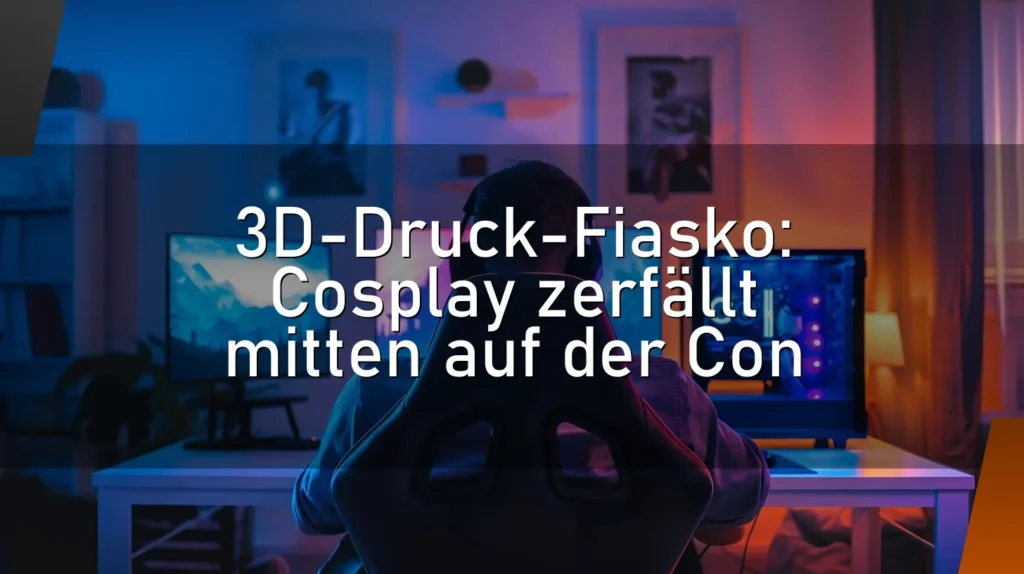 3D-Druck-Fiasko: Cosplay zerfällt mitten auf der Con