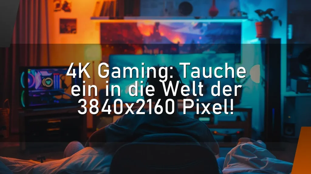 4K Gaming: Tauche ein in die Welt der 3840×2160 Pixel!