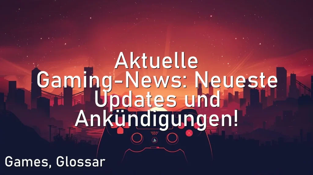 Aktuelle Gaming-News: Neueste Updates und Ankündigungen!