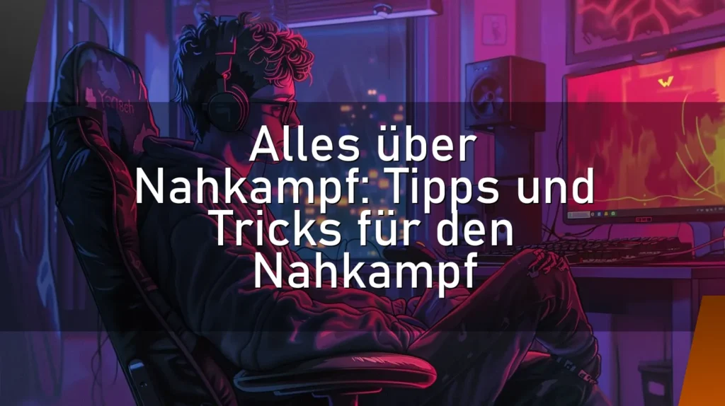 Alles über Nahkampf: Tipps und Tricks für den Nahkampf