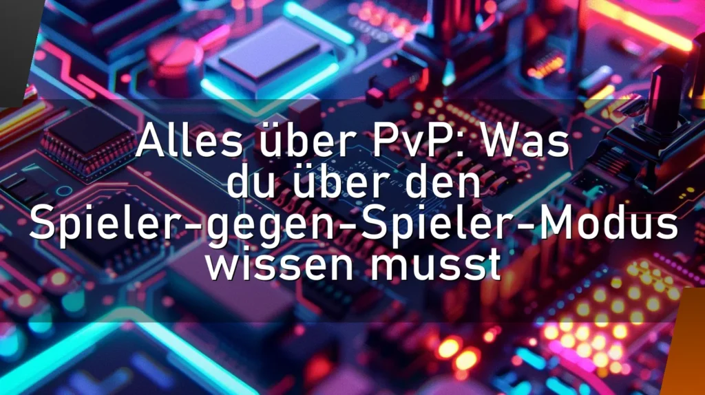 Alles über PvP: Was du über den Spieler-gegen-Spieler-Modus wissen musst