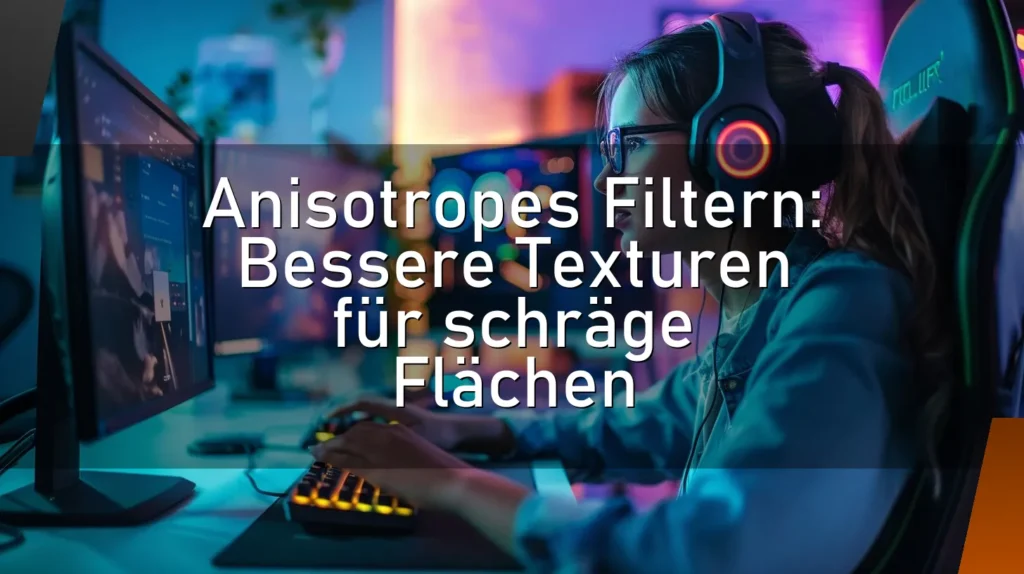 Anisotropes Filtern: Bessere Texturen für schräge Flächen
