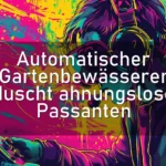 Automatischer Gartenbewässerer duscht ahnungslose Passanten