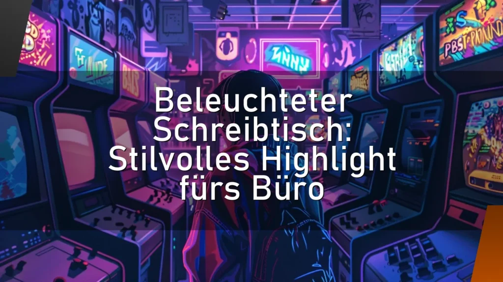 Beleuchteter Schreibtisch: Stilvolles Highlight fürs Büro