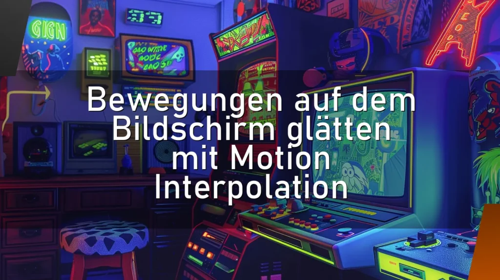 Bewegungen auf dem Bildschirm glätten mit Motion Interpolation