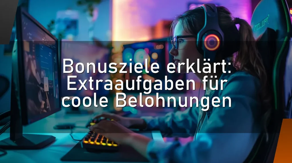 Bonusziele erklärt: Extraaufgaben für coole Belohnungen