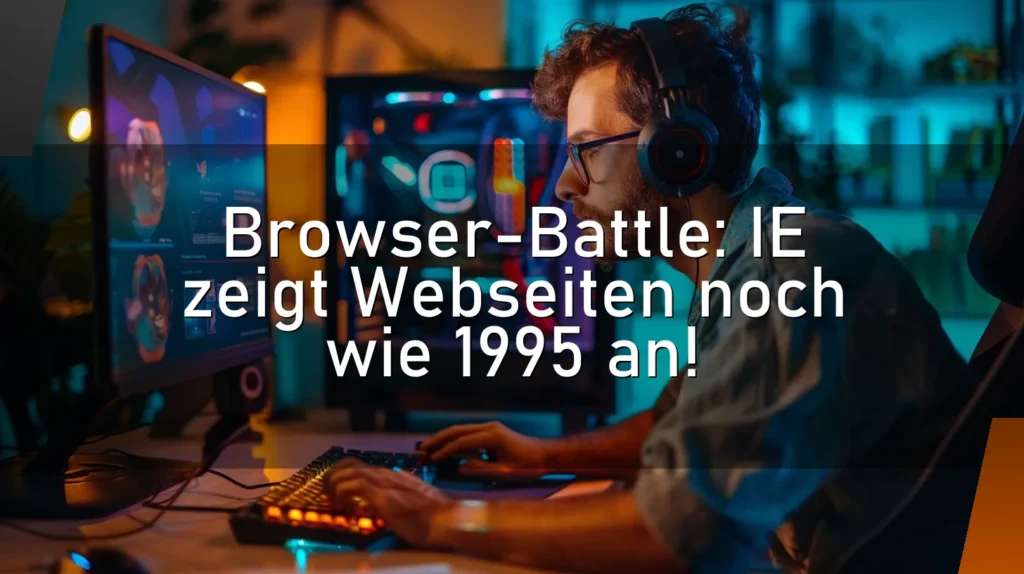 Browser-Battle: IE zeigt Webseiten noch wie 1995 an!
