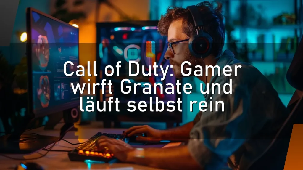 Call of Duty: Gamer wirft Granate und läuft selbst rein