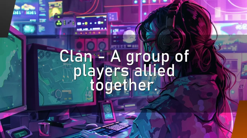 Clan – A group of players allied together.