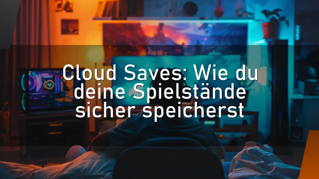 Cloud Saves: Wie du deine Spielstände sicher speicherst