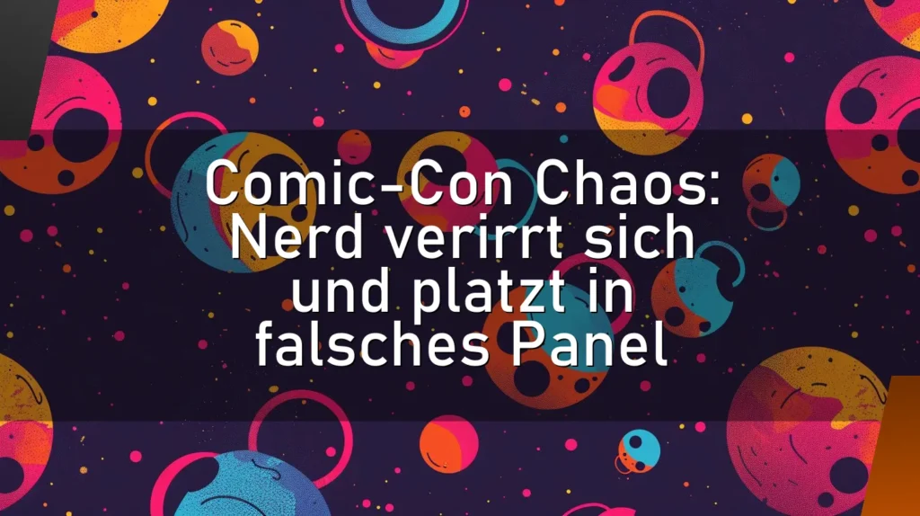 Comic-Con Chaos: Nerd verirrt sich und platzt in falsches Panel