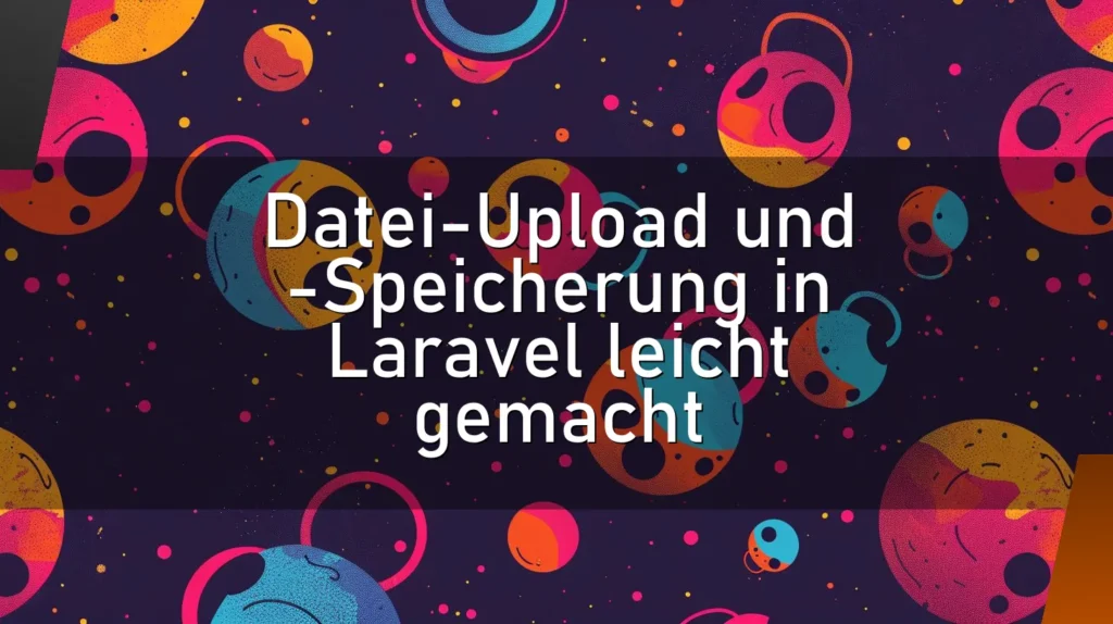 Datei-Upload und -Speicherung in Laravel leicht gemacht
