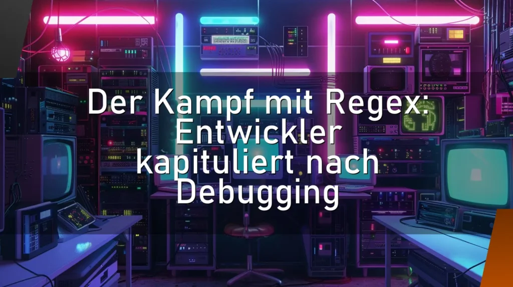 Der Kampf mit Regex: Entwickler kapituliert nach Debugging