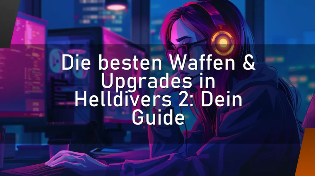 Die besten Waffen & Upgrades in Helldivers 2: Dein Guide
