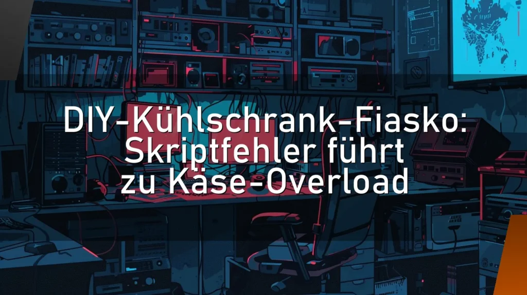 DIY-Kühlschrank-Fiasko: Skriptfehler führt zu Käse-Overload
