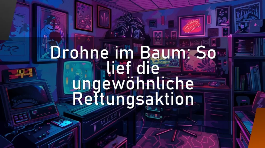 Drohne im Baum: So lief die ungewöhnliche Rettungsaktion