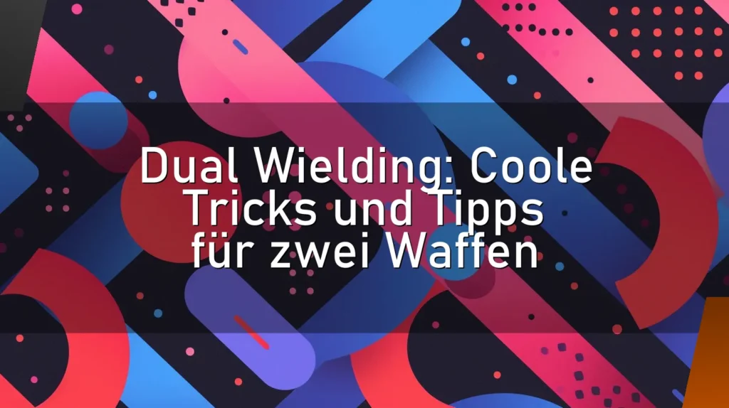 Dual Wielding: Coole Tricks und Tipps für zwei Waffen