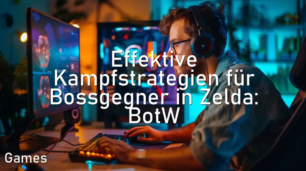 Effektive Kampfstrategien für Bossgegner in Zelda: BotW