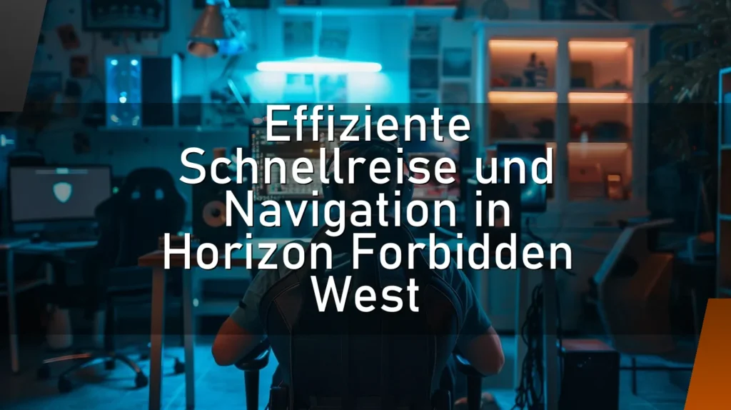 Effiziente Schnellreise und Navigation in Horizon Forbidden West