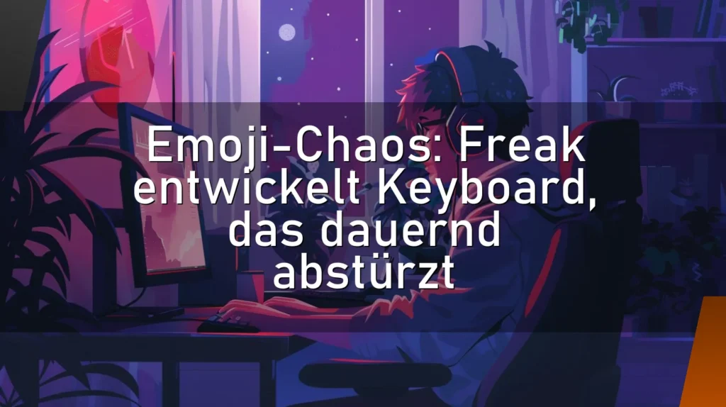 Emoji-Chaos: Freak entwickelt Keyboard, das dauernd abstürzt