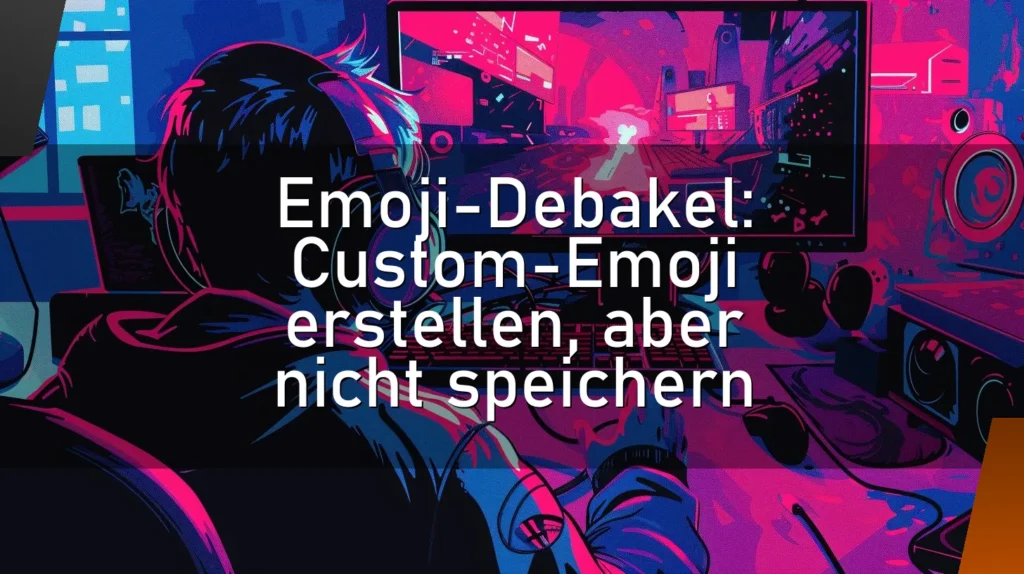 Emoji-Debakel: Custom-Emoji erstellen, aber nicht speichern