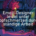 Emoji-Designer leidet unter Kopfschmerzen durch ständige Arbeit