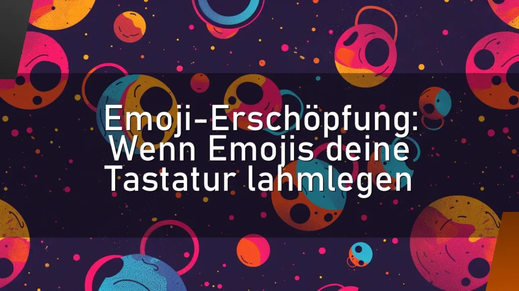 Emoji-Erschöpfung: Wenn Emojis deine Tastatur lahmlegen