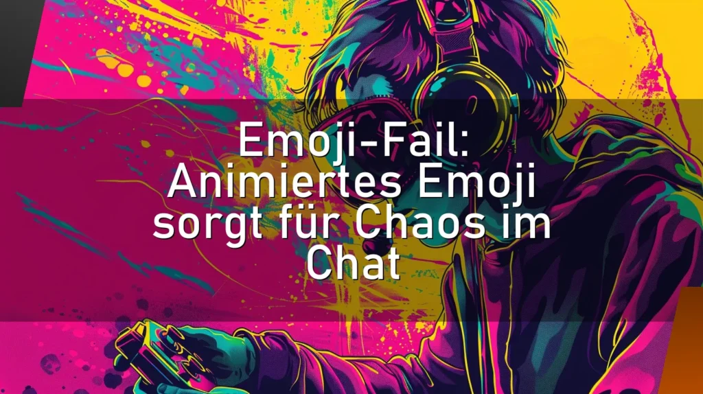 Emoji-Fail: Animiertes Emoji sorgt für Chaos im Chat