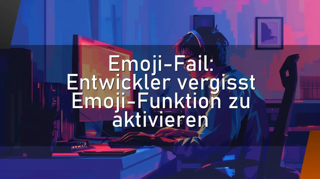 Emoji-Fail: Entwickler vergisst Emoji-Funktion zu aktivieren