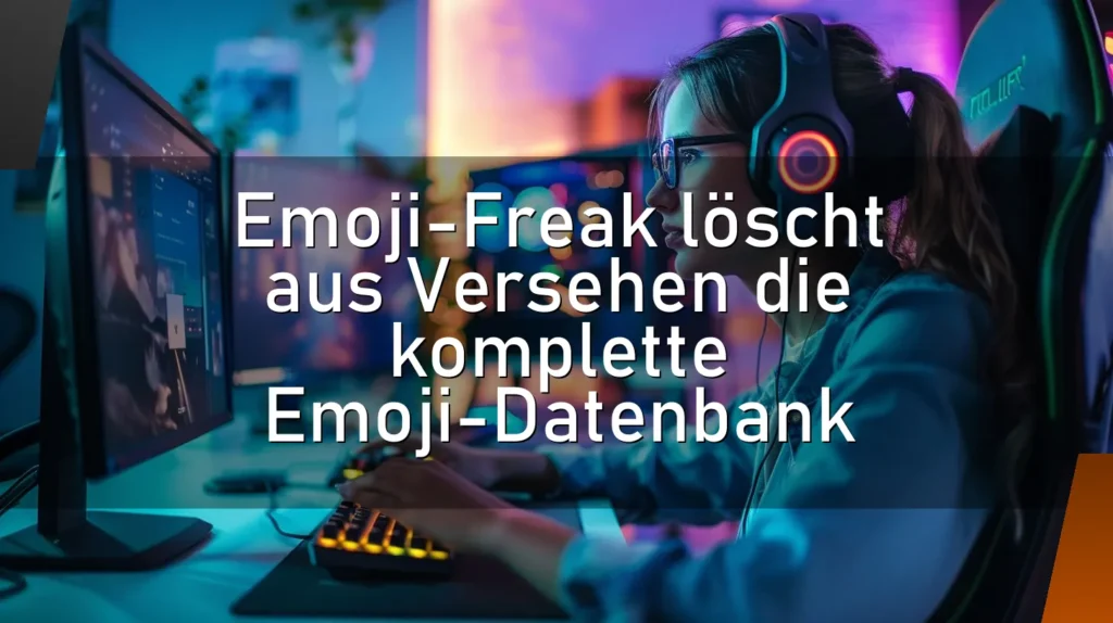 Emoji-Freak löscht aus Versehen die komplette Emoji-Datenbank