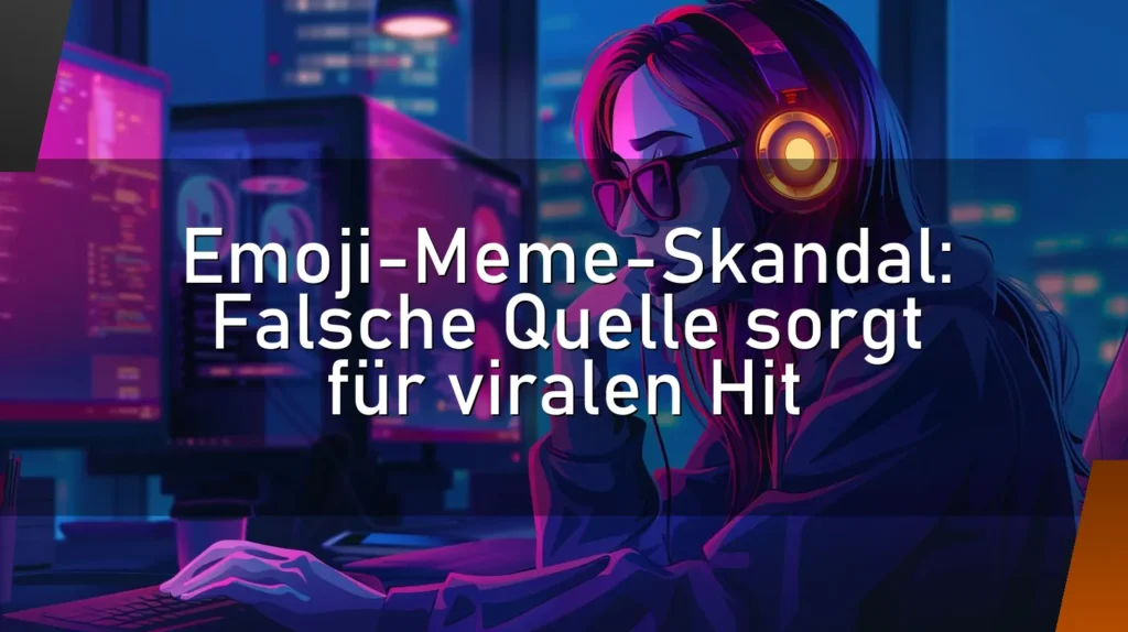 Emoji-Meme-Skandal: Falsche Quelle sorgt für viralen Hit