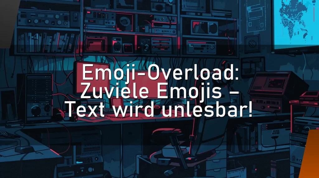 Emoji-Overload: Zuviele Emojis – Text wird unlesbar!