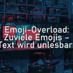 Emoji-Overload: Zuviele Emojis – Text wird unlesbar!