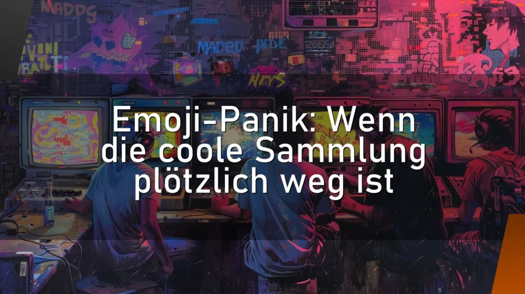 Emoji-Panik: Wenn die coole Sammlung plötzlich weg ist