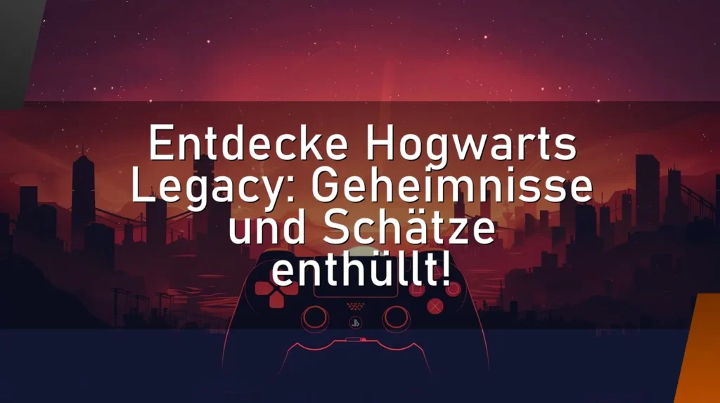 Entdecke Hogwarts Legacy: Geheimnisse und Schätze enthüllt!