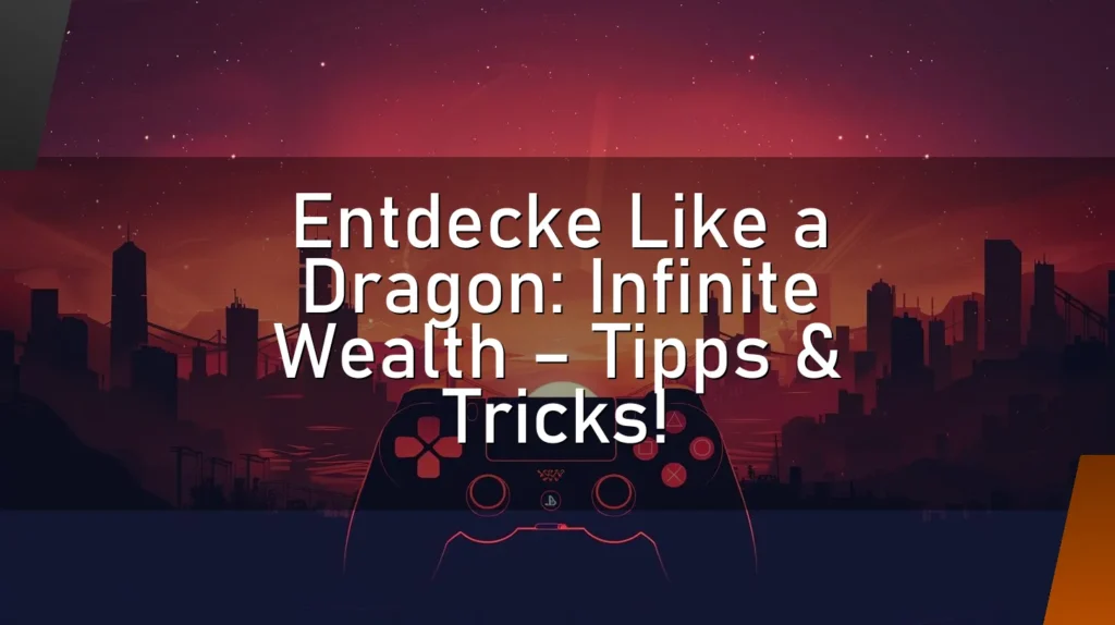 Entdecke Like a Dragon: Infinite Wealth – Tipps & Tricks!