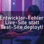 Entwickler-Fehler: Live-Site statt Test-Site deployt!