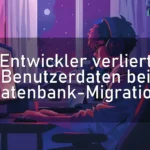 Entwickler verliert Benutzerdaten bei Datenbank-Migration
