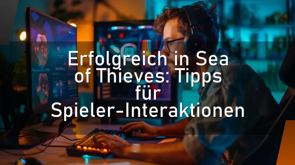 Erfolgreich in Sea of Thieves: Tipps für Spieler-Interaktionen