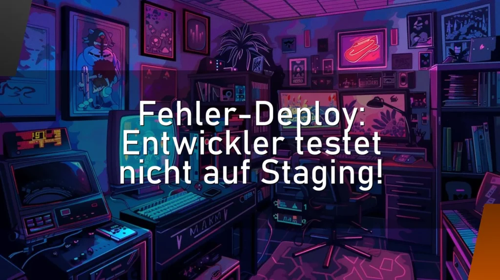 Fehler-Deploy: Entwickler testet nicht auf Staging!