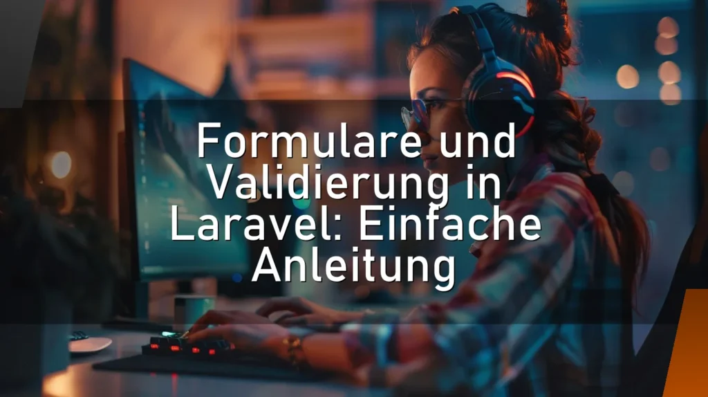 Formulare und Validierung in Laravel: Einfache Anleitung