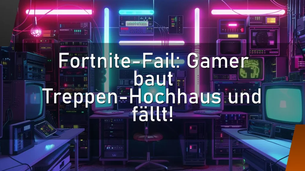 Fortnite-Fail: Gamer baut Treppen-Hochhaus und fällt!