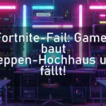 Fortnite-Fail: Gamer baut Treppen-Hochhaus und fällt!