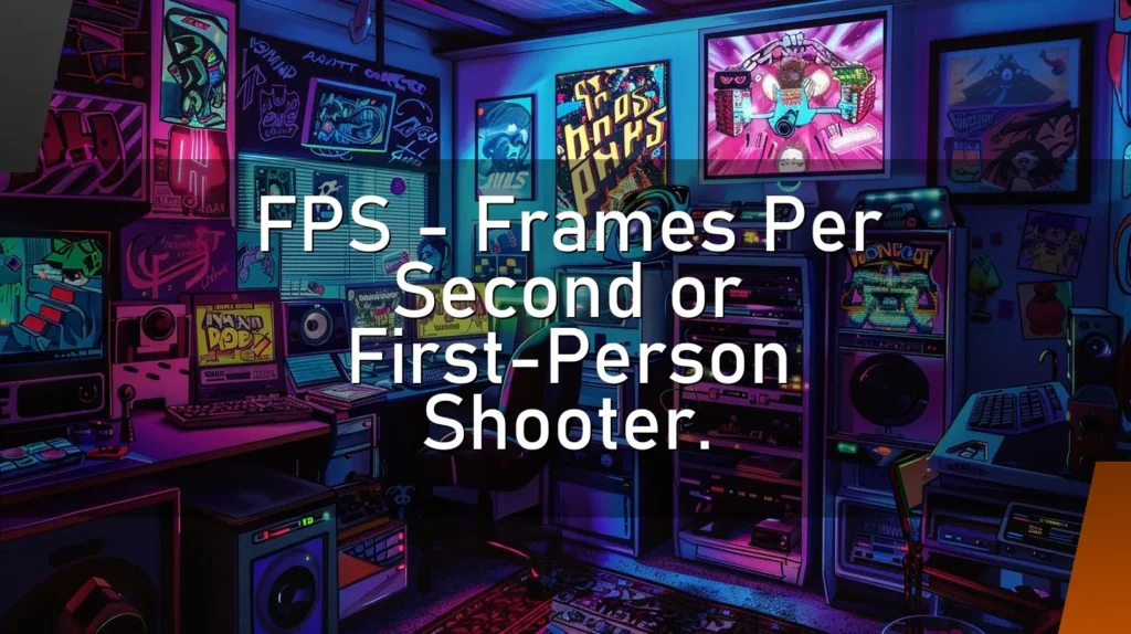 FPS – Frames Per Second or First-Person Shooter.