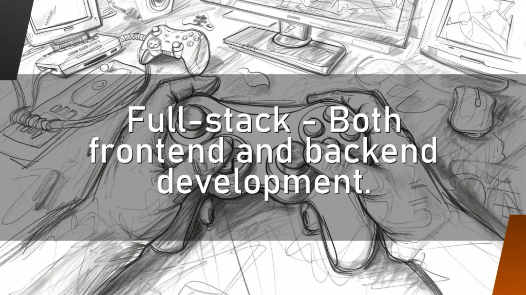 Full-stack – Both frontend and backend development.