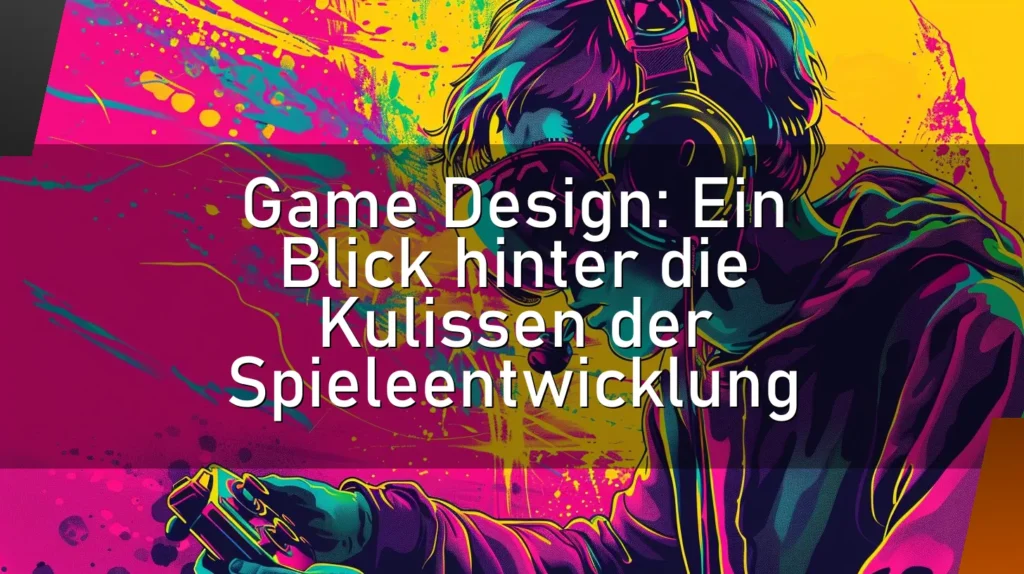 Game Design: Ein Blick hinter die Kulissen der Spieleentwicklung