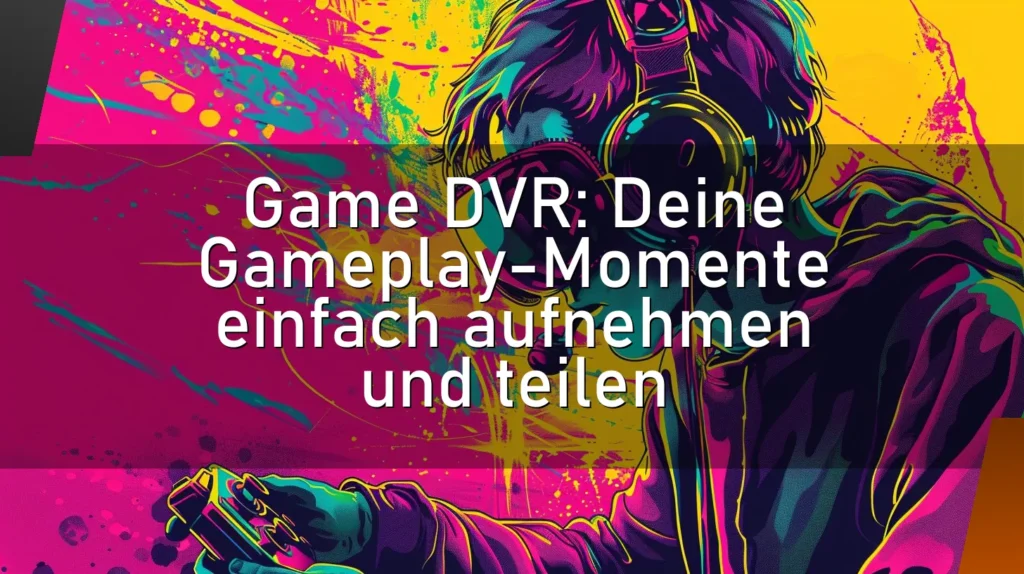 Game DVR: Deine Gameplay-Momente einfach aufnehmen und teilen