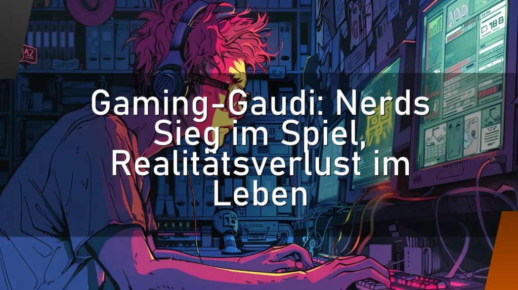 Gaming-Gaudi: Nerds Sieg im Spiel, Realitätsverlust im Leben