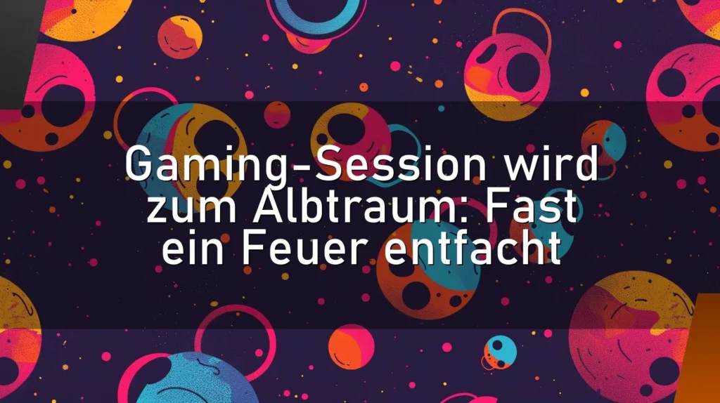 Gaming-Session wird zum Albtraum: Fast ein Feuer entfacht
